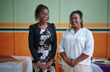 President of the Uplift U Foundation, Nebiola Gittens (left), alongside Vice President, Sarah Singh (right) (Samuel Maughn photo)