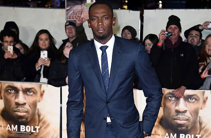 Usain Bolt attends the World Premiere of ‘I Am Bolt’ at Odeon Leicester Square on Monday in London, England. (Photo by Gareth Cattermole/Getty Images)