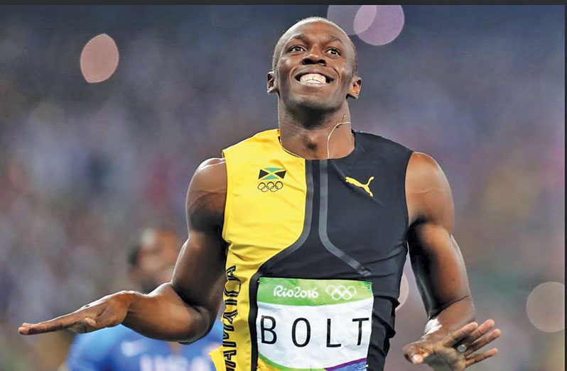 Jamaican Usain Bolt won the last of three straight Olympic 100 metres titles in 2016 in Rio de Janeiro.