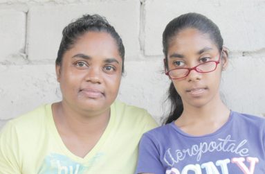 Usha Persaud and her daughter, Rajni,  pose for a picture (Vishani Rogobeer photo)