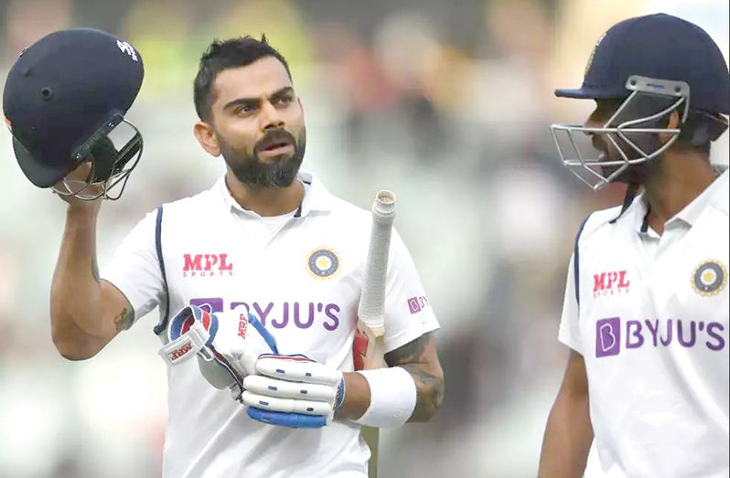 Ajinkya Rahane was involved in a terrible mix-up with Kohli, resulting in the run-out of the India skipper. (Getty)