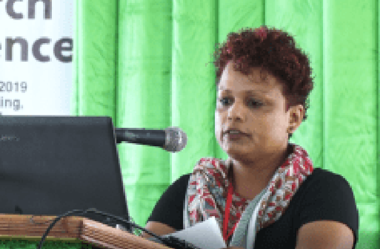 Research Officer from the Guyana Rice Development Board, Viviane Baharally.