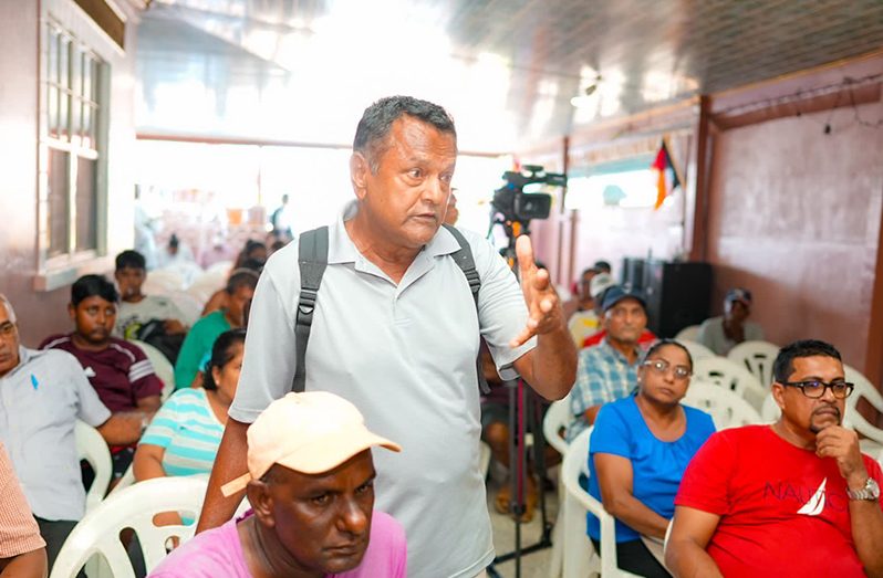 Vice-President, Dr. Bharrat Jagdeo on Monday visited the community of Foulis, East Coast  Demerara, where he met with residents and inspected a number of community roads in the village (Office of the Vice-President photos)