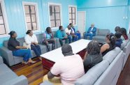 PPP General Secretary and Guyana’s Vice-President Dr. Bharrat Jagdeo, during a recent meeting with a group of young professionals at the party's Freedom House, Robb Street headquarters (Photo: Dr. Jagdeo/Facebook)