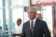 Vice President Dr Bharrat Jagdeo at the Arthur Chung Convention Centre on Monday