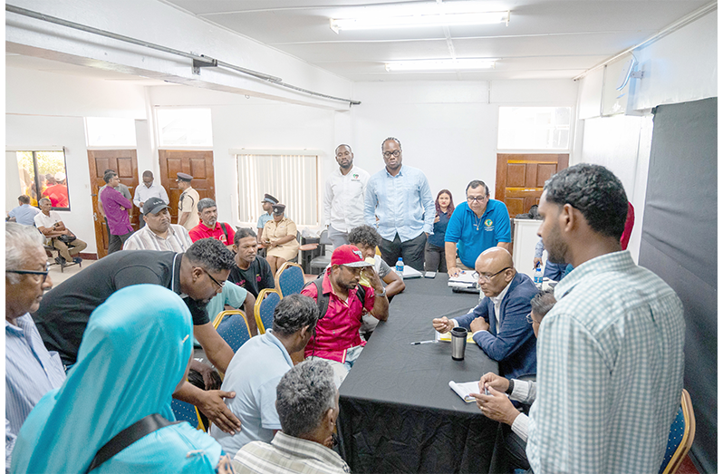 Vice-President Dr. Bharrat Jagdeo personally met with hundreds of citizens, both individually and in groups, to hear their concerns and facilitate solutions.[Elton John photos]
