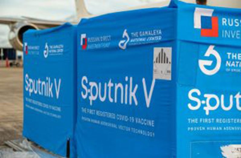 A shipment of the Sputnik V vaccine