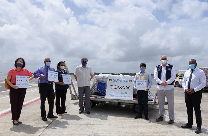 The first batch of Oxford-AstraZeneca vaccines from the COVAX facility arrived on March 29 (Delano Williams photo)
