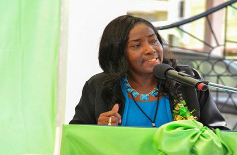 Junior Minister of Communities, Valarie Sharpe Patterson