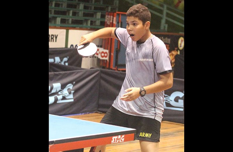 Jonathan Van Lange was unstoppable in the National Junior and Cadet Table Tennis Championships over the weekend.