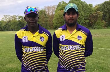 Damion Vantull (left) and skipper Derick Narine both scored half-centuries in the victory.
