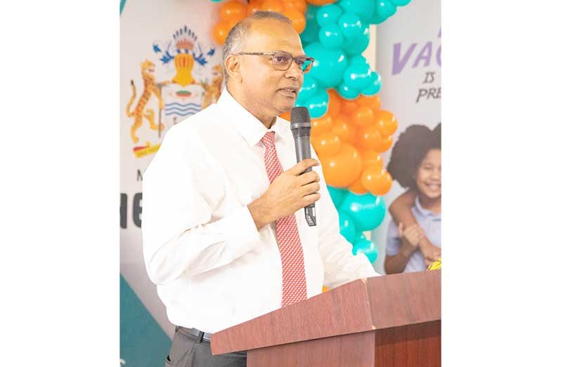 Minister of Health, Dr Frank Anthony (MoH photo)