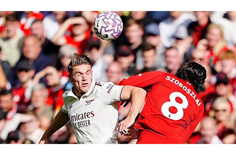 Arsenal's new £64m striker Viktor Gyokeres was frustrated in the defeat by Liverpool at Anfield