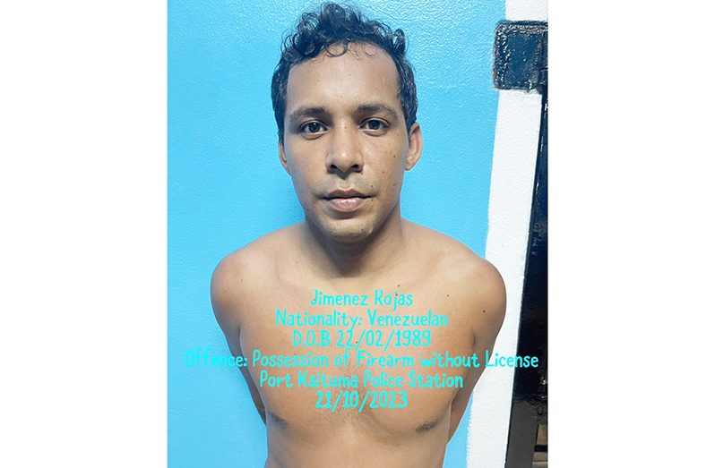 The three Venezuelan arrested by the police