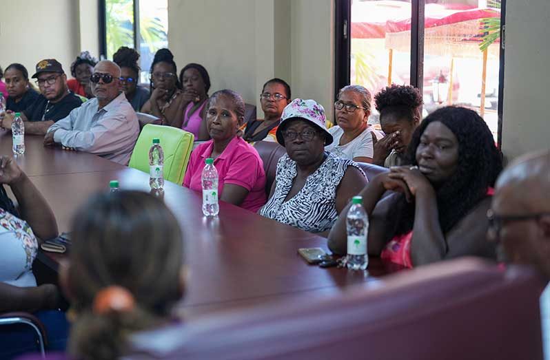 Minister of Local Government and Regional Development, Priya Manickchand, alongside Permanent Secretary Miguel Choo-Kang, on Monday, met with vendors operating along Woolford Avenue to discuss arrangements that would allow them to benefit from the ongoing development of the area