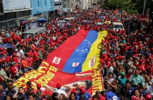 Supporters of Nicolas Maduro took to the streets of Caracas on Tuesday
