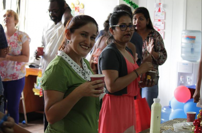 A happy person at the social held after the church service