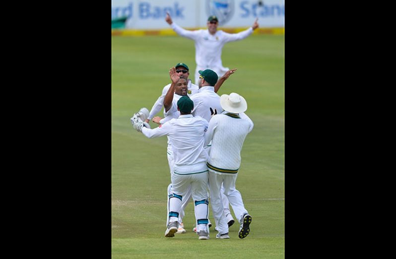 Pacer Vernon Philander took the last three wickets in the space of four balls to give South Africa a 1-0 lead against India. (Getty Images)