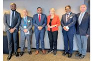 Minister of Natural Resources and Champion of the Extractive Industries Transparency Initiative (EITI), Vickram Bharrat, held talks with outgoing EITI Chairwoman and former Prime Minister of New Zealand, Helen Clark