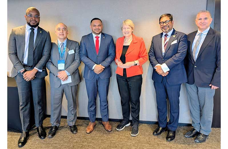 Minister of Natural Resources and Champion of the Extractive Industries Transparency Initiative (EITI), Vickram Bharrat, held talks with outgoing EITI Chairwoman and former Prime Minister of New Zealand, Helen Clark