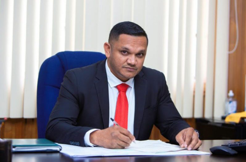 inister of Natural Resources, Vickram Bharrat