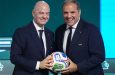 FIFA President Gianni Infantino (left) and Concacaf President Victor Montagliani (right)