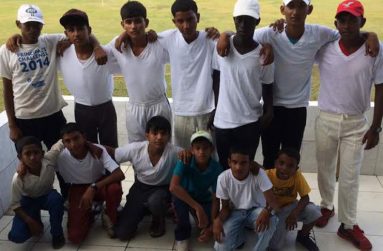 The victorious Cold Fusion Under-17 pose after their victory.