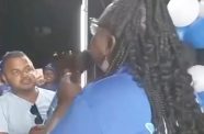 A screenshot of the video which has now gone viral on social media