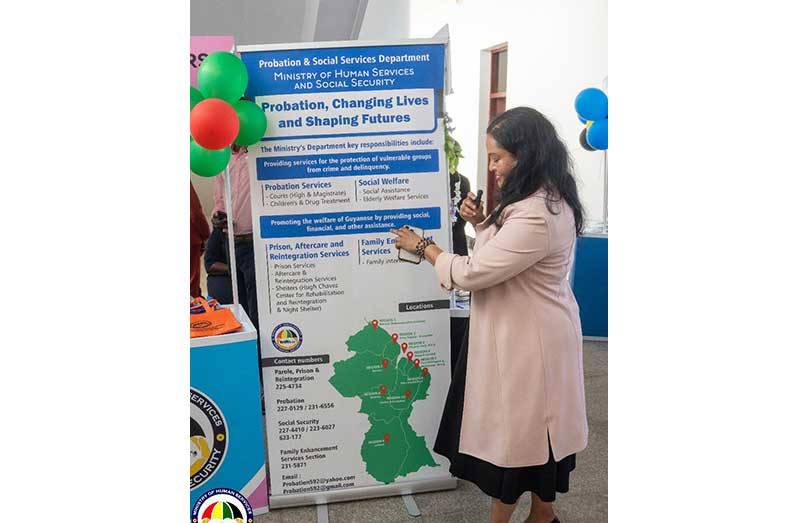 Minister of Human Services and Social Security, Dr. Vindhya Persaud during the Human Rights and Anti-Corruption Expo on Tuesday
