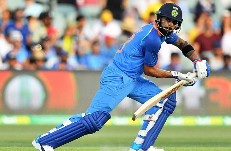 Virat Kohli, however, got going with crisp flicks and led India's chase with his 39th ODI century. ©