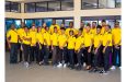 The male and Female Port Mourant Training Centre teams