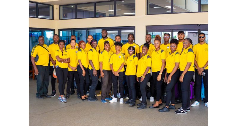 The male and Female Port Mourant Training Centre teams