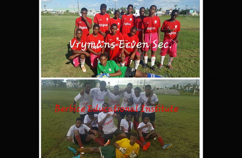 The two teams that will battle it out today in the Region 6 Digicel final..