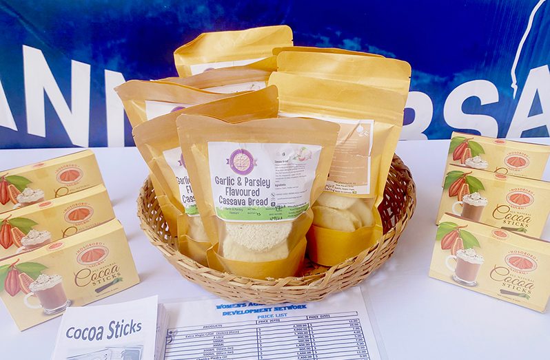 Some of the products by the Women’s Agro-Processors Development Network (Trina Williams photo)