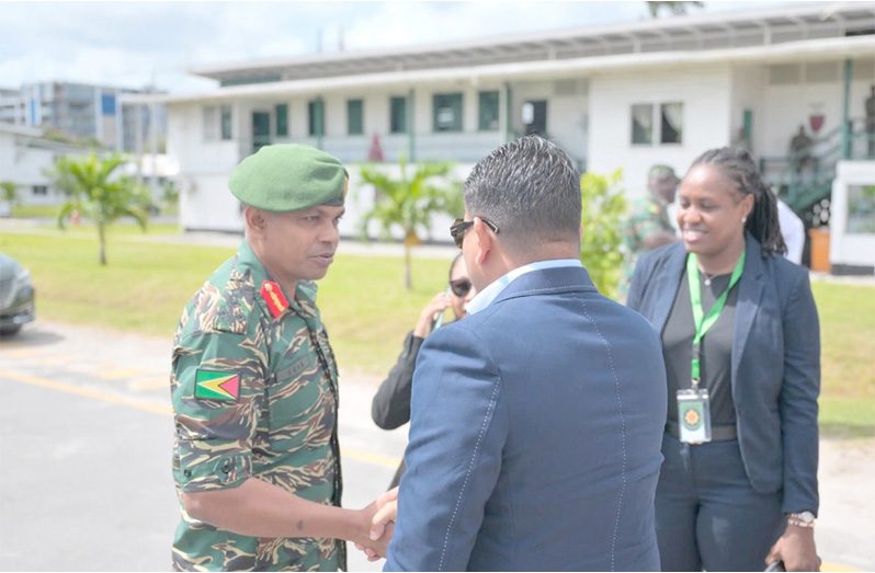 Chief of Defence Staff, Brigadier Omar Khan in a statement, on Friday, said at Base Camp Ayanganna during the Joint Services voting process, he responded to an act of courtesy in greeting a candidate who initiated a handshake