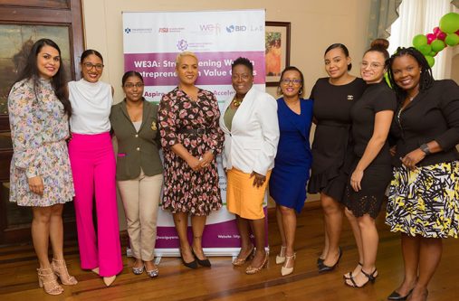 Members of the WCCIG and some of its Board Members at the launch of the WE3A Strengthening Women Entrepreneurs in Value Chains project