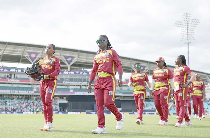 West Indies players walk back after a big defeat to Australia in the semi-final•Jun 30, 2026•ICC/Getty Images