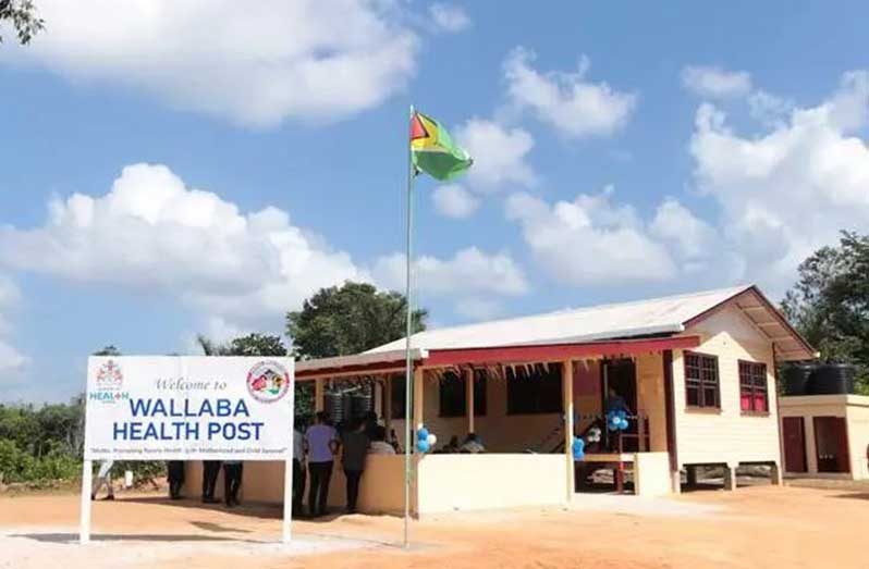 The health post that was reopened at Wallaba