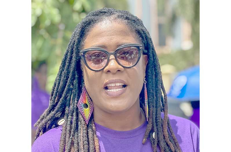 Amanza Walton-Desir says she is “very proud” of 67 per cent female representation in her FGM party (Japheth Savory photo)