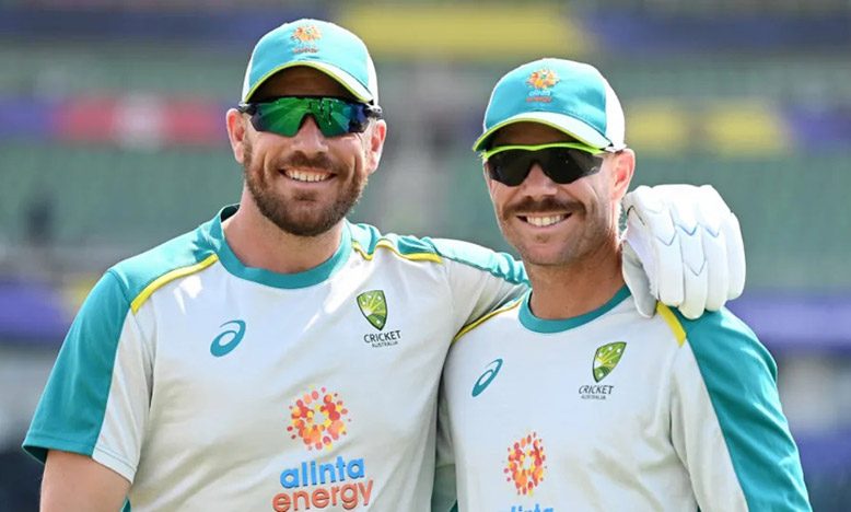 David Warner (right) has recently revived the debate over why he was given the harshest punishment for the ball-tampering at Newlands in 2018, while others, including the captain at the time, got away lighter  (ICC via Getty)