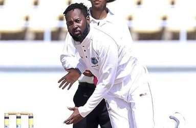 Left-arm spinner Jomel Warrican finished with match figures of 8-161