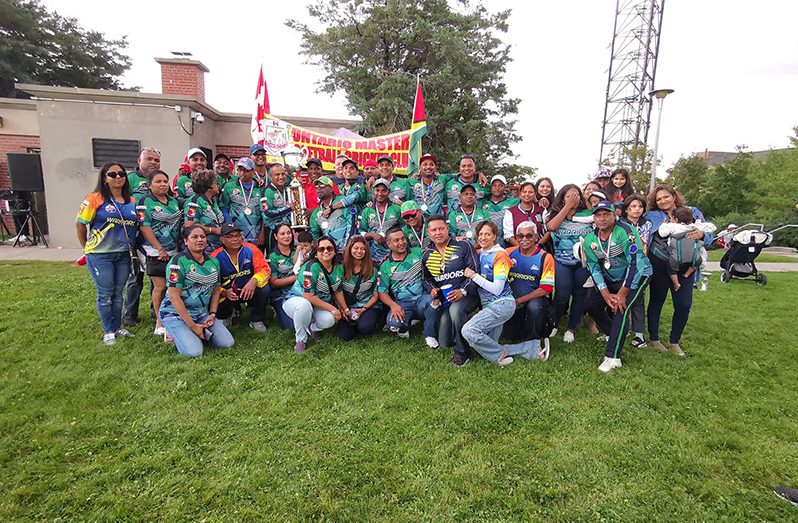 The victorious Warriors team and supporters after their victory.