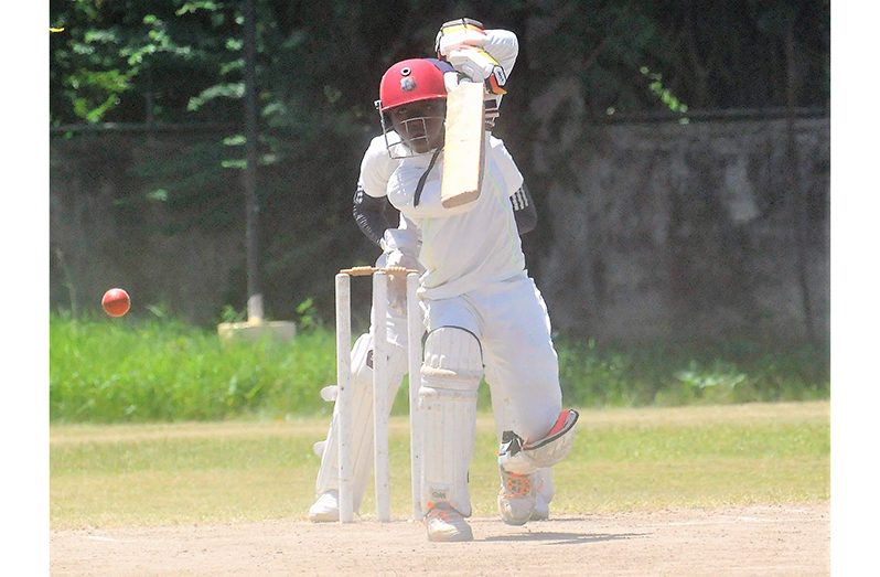 Demerara were depending on their best ‘batter’, Joshu Bollers (Sean Devers photo)