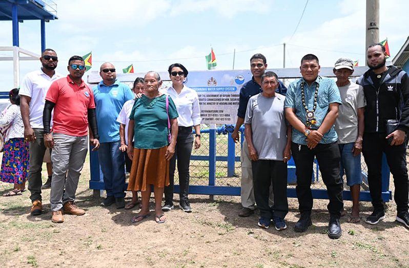 While on a two-day outreach to the Deep South Rupununi, Minister Susan Rodrigues commissioned an upgraded water-supply system in the village of Rupunau