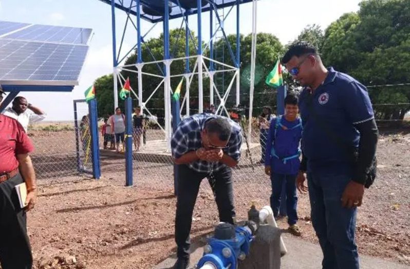 For the first time, some 262 residents of the village of Quarrie will have access to clean and safe water, following the commissioning of a $12 million well