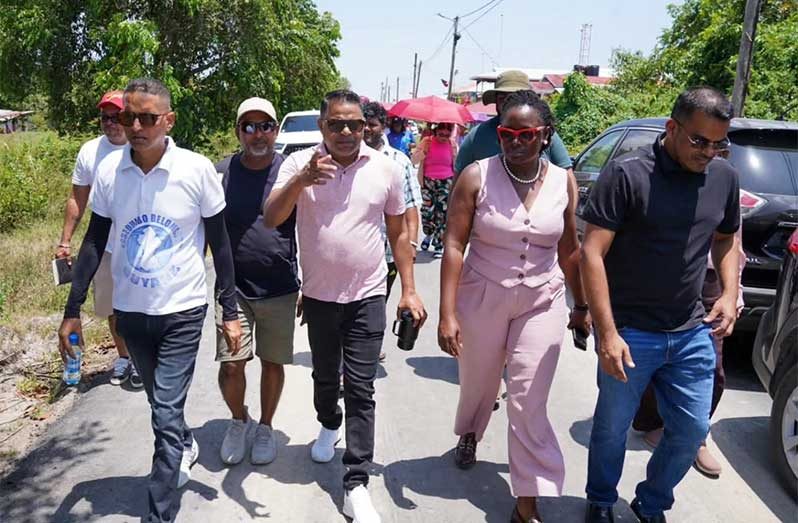 Residents of Tuschen Phase Two, Region Three (Essequibo Islands-West Demerara) could soon expect improved water services following a community walkabout led by Minister of Public Utilities and Aviation, Deodat Indar