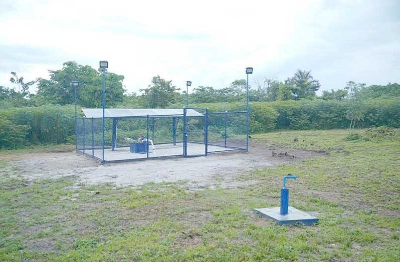 A new solar-powered water system recently commissioned at Blackwater, a satellite village of Whitewater