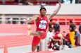 Jamaica’s Wayne Pinnock won gold in the men’s long jump at the Zurich Diamond League