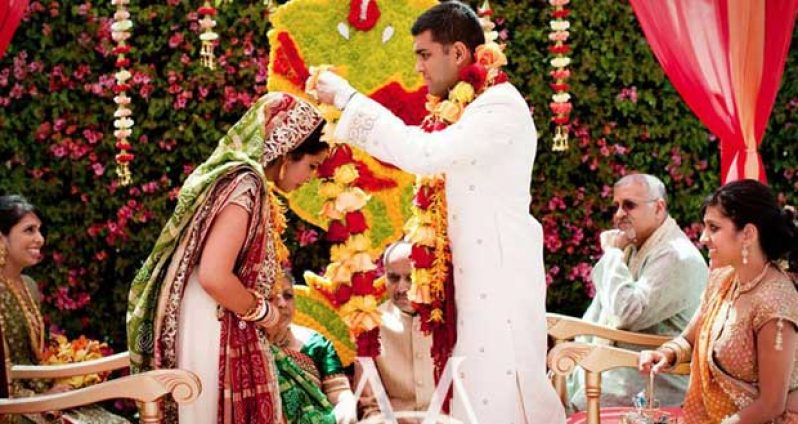 A typical Hindu wedding ceremony