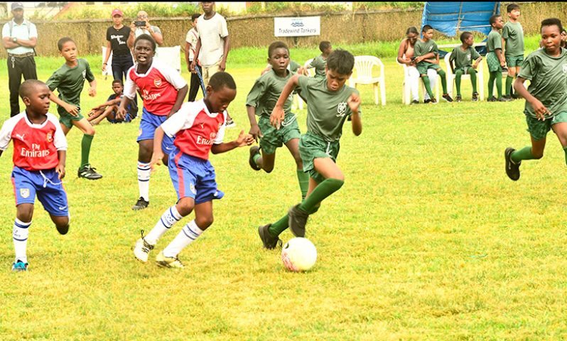 Day two of the courts Pee Wee Football Tournament was rife with action (Adrian Narine Photo)